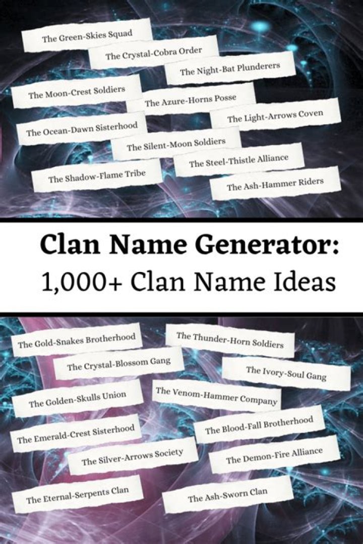 A Guide To "Beste Clan Namen"